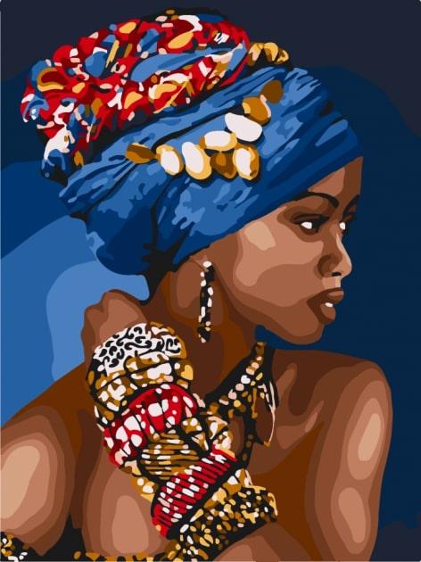 Картина за номерами African woman 30*40 см ArtCraft 10369-NN