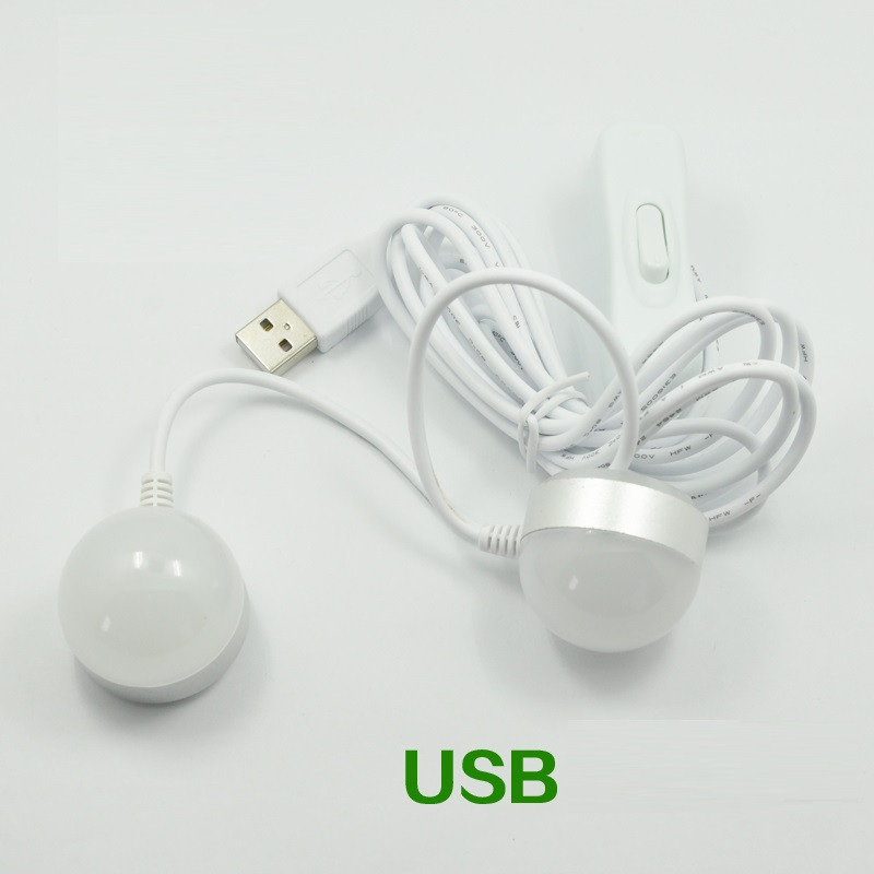Світлодіодний подвійний USB-світильник білого кольору світіння