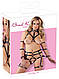 Збруя з фіксацією рук до тіла Bad Kitty чорна Bondage Set L/XL, фото 9