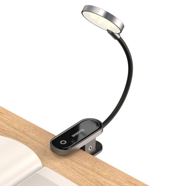 Лампа акумуляторна з прищіпкою для читання Baseus Comfort Reading Mini