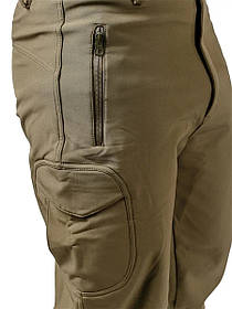 Утеплені тактичні штани Eagle PA-01 Soft Shell на флісі Olive Green