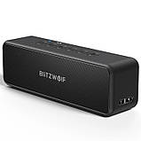 Колонка Bluetooth портативна бездротова BlitzWolf BW-WA4 стерео 3600 мАг 30Вт Блютуз колонка чорна, фото 3