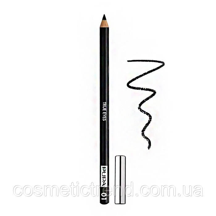 Pupa Milano True eyes Eyeliner pencil Олівець для очей чорний 01