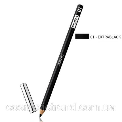 Pupa Milano True eyes Eyeliner pencil Олівець для очей чорний 01, фото 3