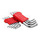 Набір Г-подібних ключів TORX з отвором Cr-V INTERTOOL HT-0607, фото 3