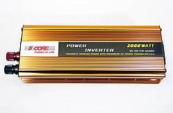 Інвертор 5Core 2000W Gold 12-220V автомобільний перетворювач напруги DC/AC