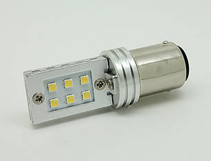 Світлодіодна Автолампа 1157 - P21 / 5W - BAY15d 12W (500Lm) Original Samsung LED chip SMD2323 двоконтактна