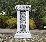 Садова скульптура Колона квадратна велика 76х39х39 см, фото 3