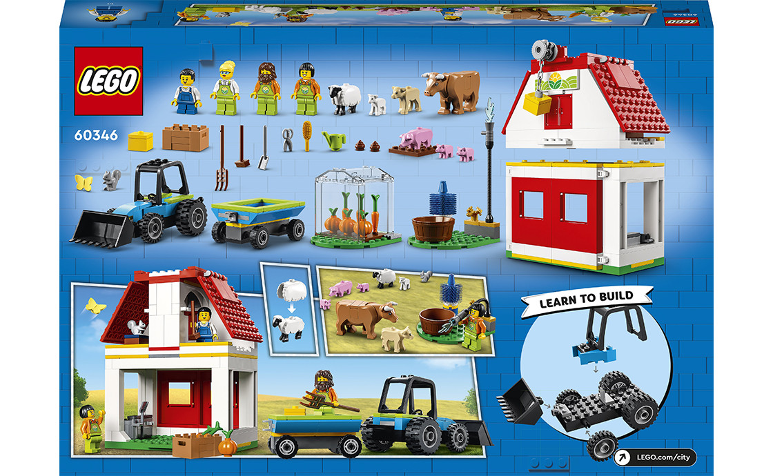 Конструктор LEGO City Ферма та комору з тваринами (60346), фото 1