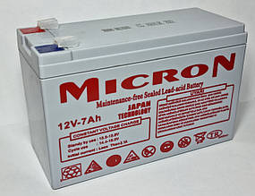 Акумуляторна батарея Mikron 12V 7Ah