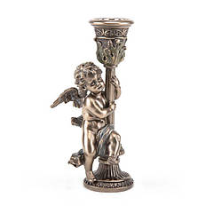 Подарунковий свічник Veronese з бронзовим напиленням 19 см. 0301543