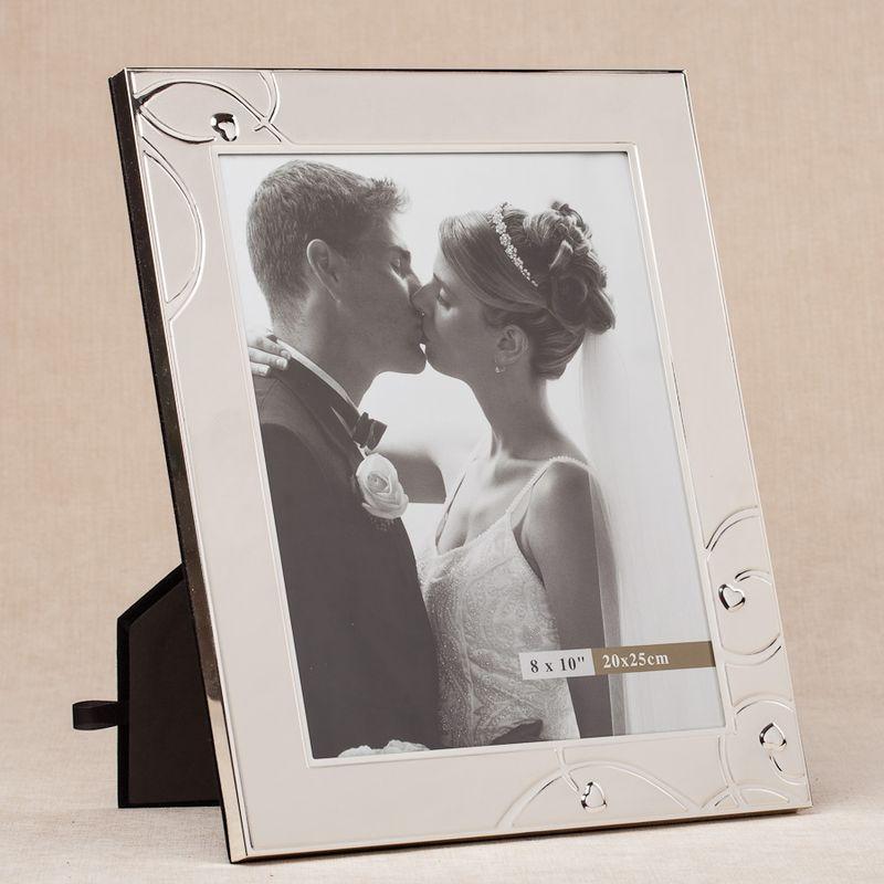 Рамка для фотографій весільна металева 26x31 см. BST 0301536