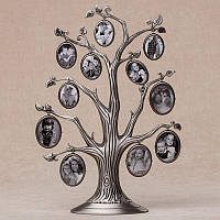 Фоторамка металлическая Семейное дерево на 11 фотографий 31 см. BST 0301535