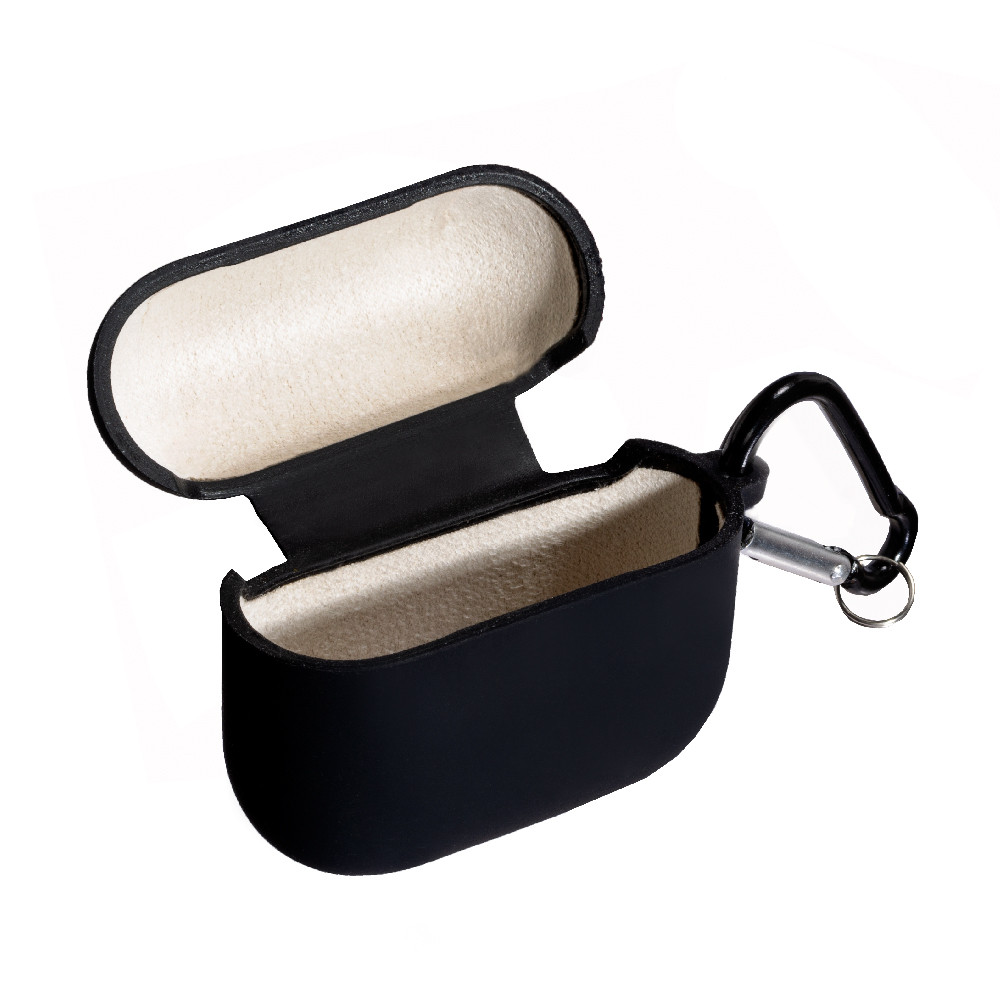 Силіконовий чохолЧехол Case for Air Pods (with fibra) для AirPods 3 Black