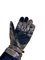 Тактические перчатки с пальцами SoftShell Мультикам XXL
