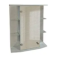 Дзеркальна навісна шафа з відкритими бічними полицями для ванної кімнати Tobi Sho ТB9-60 600х700х175 мм
