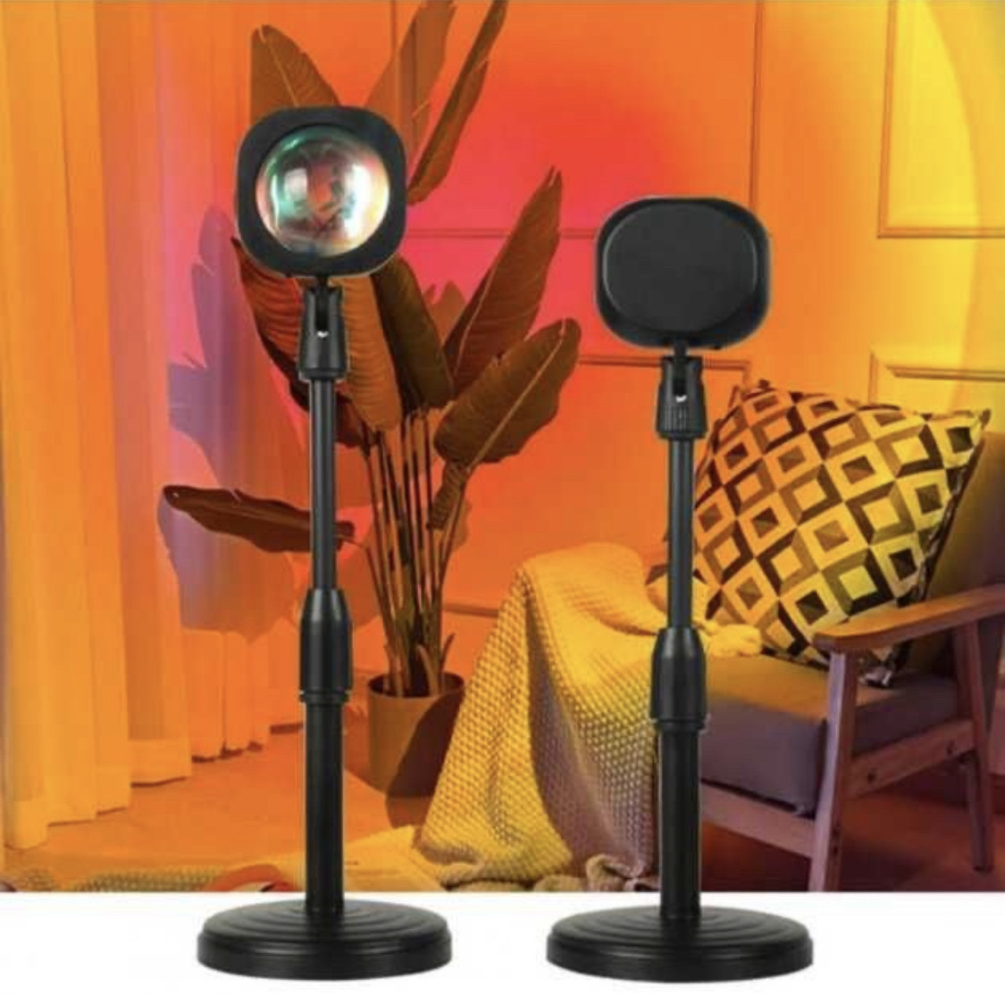 Лампа LED для селфи ефект сонця (23см) Sunset Lamp, фото 1