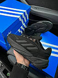 Чоловічі кросівки Adidas Ozelia осінь-весна чорні демісезонні. Живе фото, фото 7