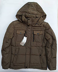 Куртка зимова 46 розміру/пуховик оливка/пуховик чоловічий 50 розмір/куртка чоловіча зимова з капюшоном/куртка