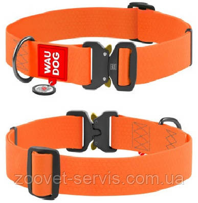 Нашийник для собак водостійкий Collar WAUDOG Waterproof з QR-паспортом (довжина 31-49 см, ширина 25 мм), фото 1