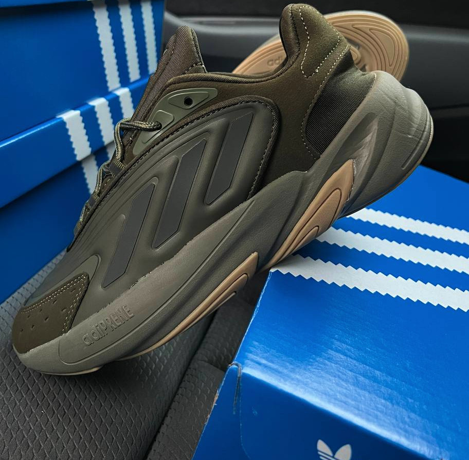 Чоловічі кросівки Adidas Ozelia осінь-весна демісезонні хакі. Живе фото, фото 1
