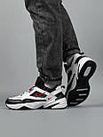Чоловічі кросівки Nike M2K Tekno весна-осінь повсякденні білі з чорним. Живе фото, фото 7