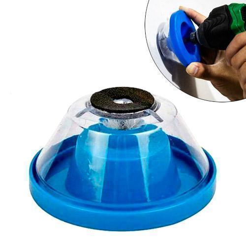 Насадка пилососник для свердел 4-10мм, пиловловлювач для дрилю перфоратора, розбірна конструкція, ємна чаша для пилу