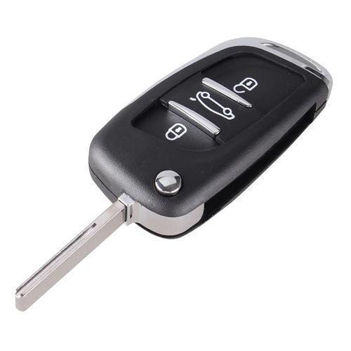 Викидний ключ, корпус під чип, 3 кн DKT0269, Peugeot, ніша CE0536, HU83