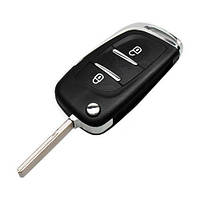 Викидний ключ, корпус під чип, 2 кн, Peugeot, ніша CE0523, HU83, NEW