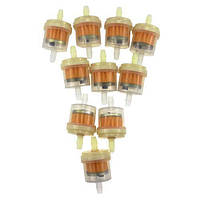 Фільтр паливний, масляний 10шт, універсальний для мотоцикла, діаметр 3.3 мм, пластиковий корпус