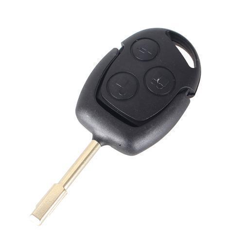 Ключ заготовка, корпус під чип, 3кн, Ford Mondeo Focus, FO21, 433МГц, метал + пластик, розмір 9.1 х 3.9 х 1.6 см