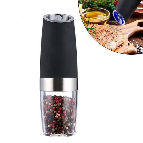 Електрична гравітаційна млинка для перцю солі електромлинка, LED-індикатор, об'єм 120 мл