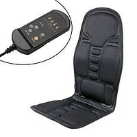 Масажна накидка на крісло з підігрівом, 8 режимів, ДУ, для дому та авто, 5 рівнів інтенсивності
