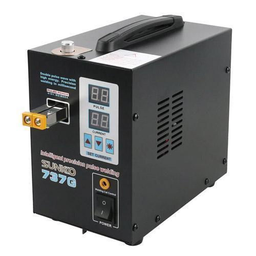 Прилад контактного точкового зварювання для АКБ 18650, 800A, Sunkko 737G, 1.5 кВт, компактний, легкий