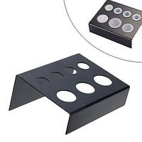 Підставка під ковпачки капси для тату, 7 отворів, металева, для капсів S, M, L розмірів