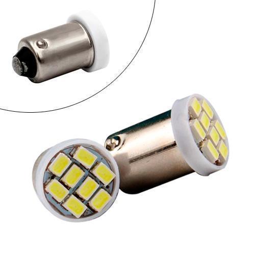LED BA9S T4W лампа в автомобіль 2 шт., 8 SMD 3020, білий