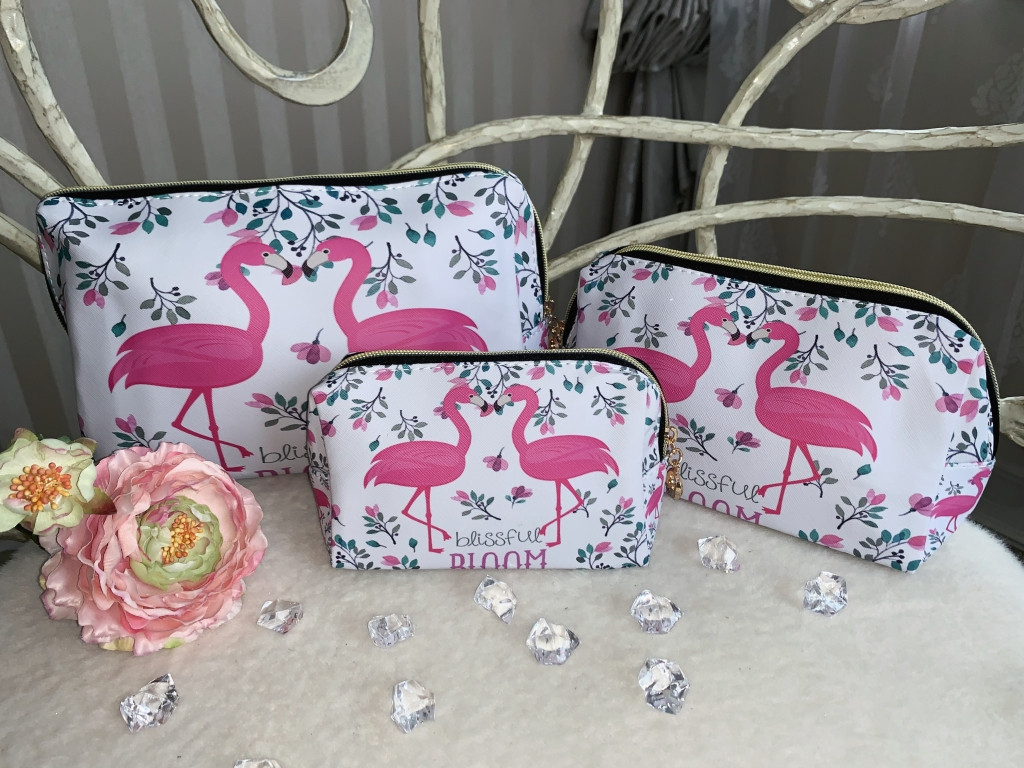 💛Набір косметичок жіночих, дорожніх, різних розмірів 3 в 1, на блискавці, яскравих, фото 1