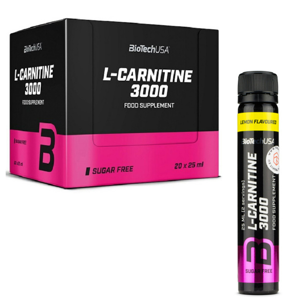 L-карнітин BioTech L-Carnitine Ampule 3000 20 x 25 ml
