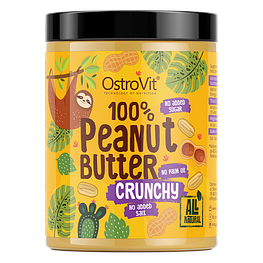 Арахісова паста 100% Peanut Butter Crunchy OstroVit 1 кг