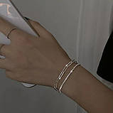 Набір браслетів срібло 925 покриття браслети жіночі, фото 4
