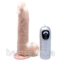 Реалістичний вібратор - Cesar Dildo 7-function thrusting motion, realistic dildo, 4 AAA battteries o, фото 2