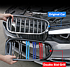 Решітка ноздрі BMW (БМВ) 4 series F32, F33, F36, F80, F82 (2013-2021) Глянець 2 ребра M-color, фото 7