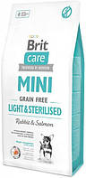 Корм Brit Care GF Mini Light & Sterilised сухой беззерновой для стерилизованных собак с избыточным весом 7 кг