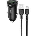 Кабель АЗУ 2USB Hoco Z39 18 W