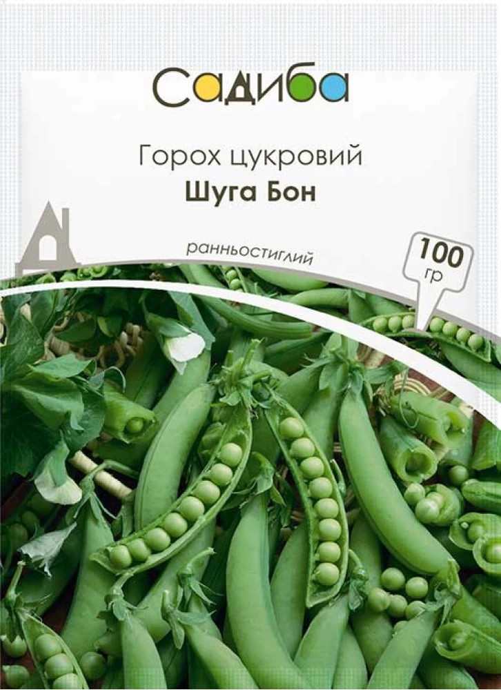 Насіння цукрового гороху Шуга Бон 100 г, Садиба Центр