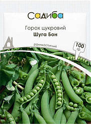 Насіння цукрового гороху Шуга Бон 100 г, Садиба Центр