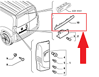 Панель подсветки номера Citroen Nemo 2008 -... 735482397