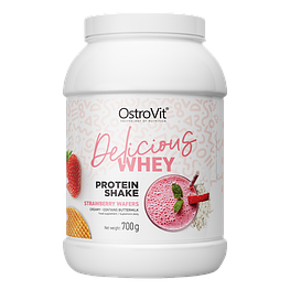 Протеїн Delicious WHEY Protein Shake OstroVit 700 г Полуничні вафлі