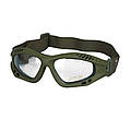 Тактические очки Mil-Tec Commando Goggles Air Pro Clear Olive 15615401