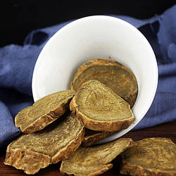 Китайські лікувальні трави ревінь скибочки 100 г (обсмажений)